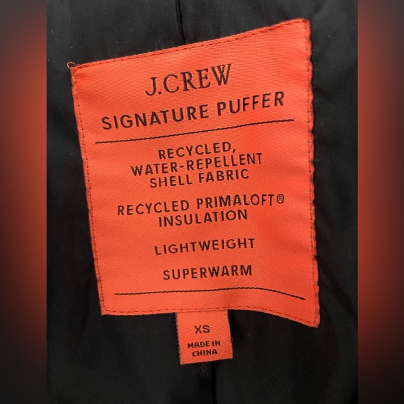 J Crew quilted cocoon puffer with primaloft - Picture 2 of 3